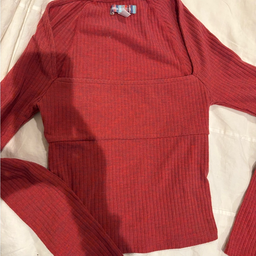 Urban Outfitters rusty Red Ribbed small nwot Top designer NWOT a steal!!!!!!!!!